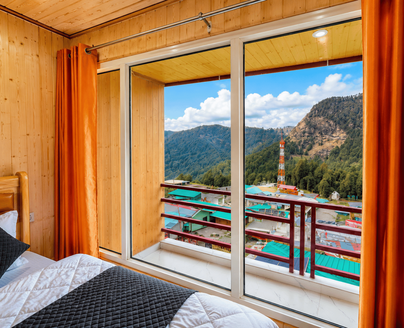 Snow peaks visible from Chopta