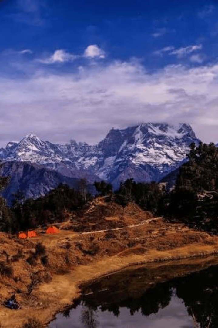 Snow-capped Himalayan peaks near Chopta